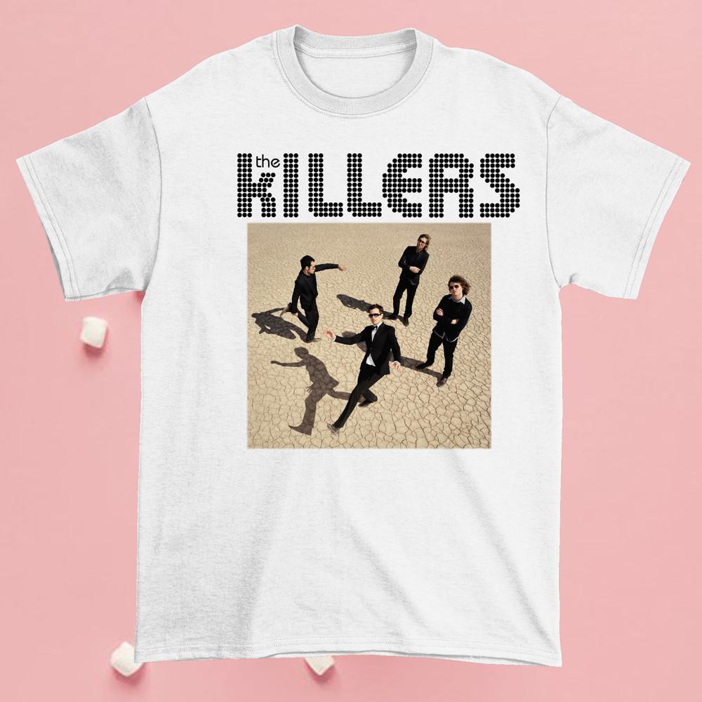 The Killers Dancing to the beat Shirt White unisex Gift family Short Sleeve Unisex T-Shirt