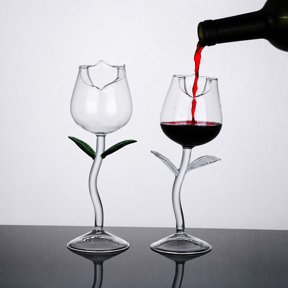 Для вечеринки бара посуда для красного вина бокал для коктейля бокал для шампанского в форме цветка розы сок