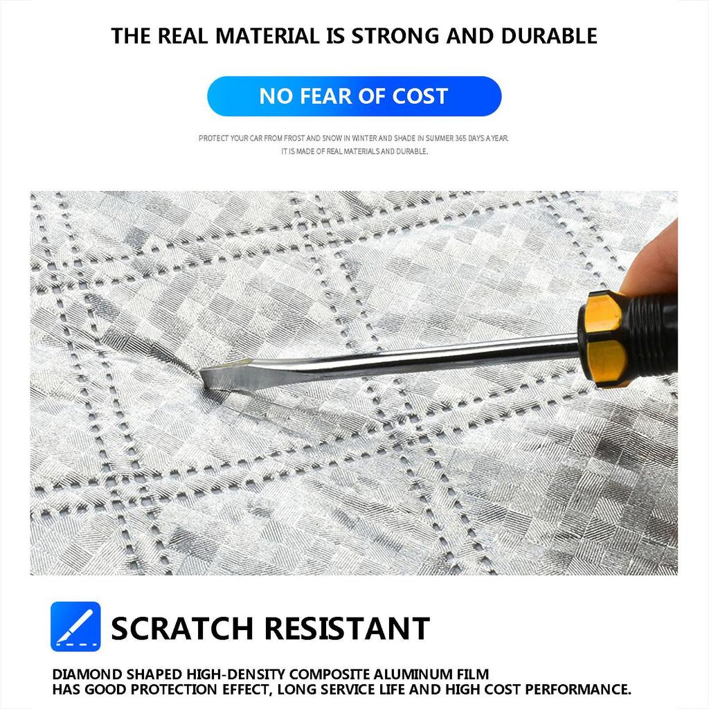 Подходит для снега, льда, солнца, мороза, 4-слойная защита, чехол для лобового стекла автомобиля