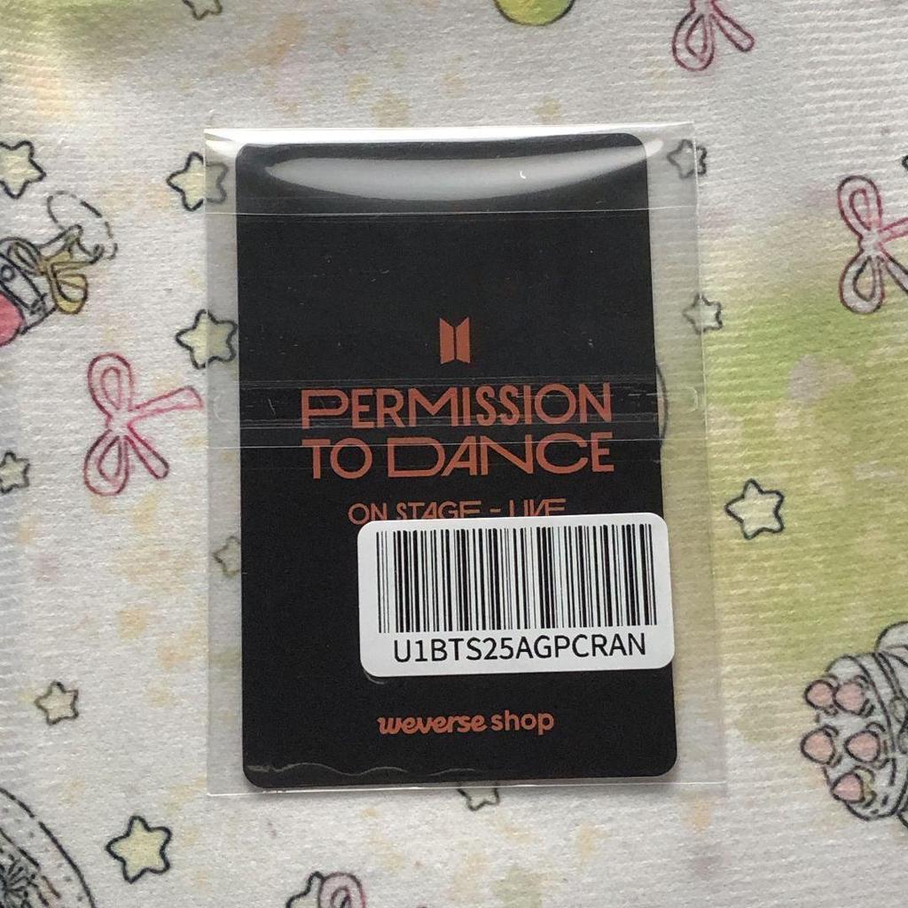 [Б/У] Юнги P.T.D СЦЕНА-СЕУЛ ГЛОБАЛ BTS Торговая карта