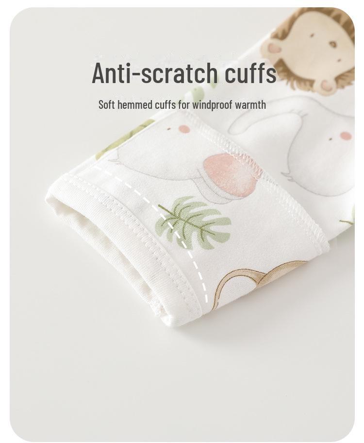 Комбинезон для новорожденных из чистого хлопка с длинными рукавами на весну и осень