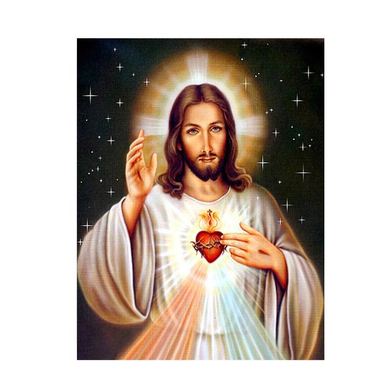 Плакат с изображением Иисуса и принты, христианская картина на холсте, настенные художественные картины для гостиной, спальни, украшения дома, подарки