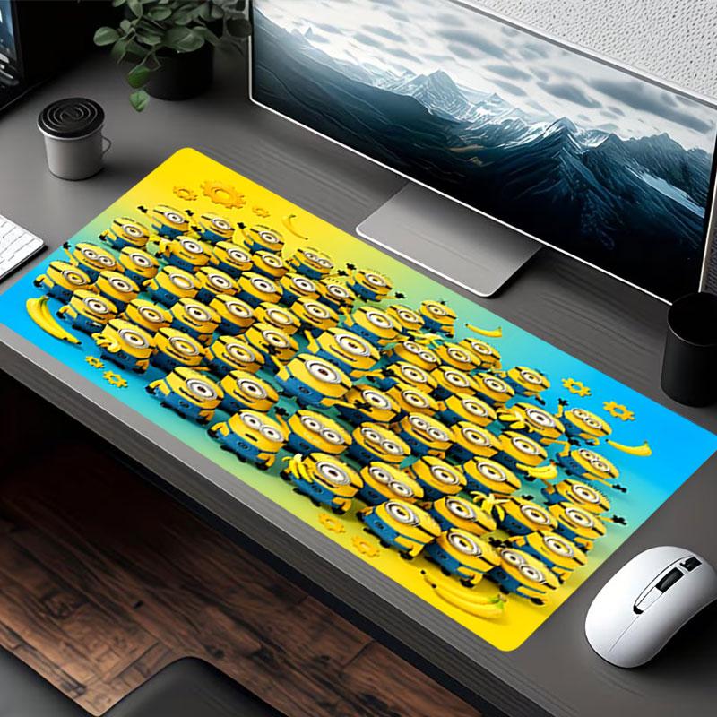 Minions Print Mouse Pad, for Keyboard Pad Laptop PC Mat for Office Home Use, Desk Decor, Perfect Birthday Gift for Gamers