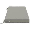 2 piece bench cushion set SOEST 100percent  polyester gray 120 x 50 x 8 cm