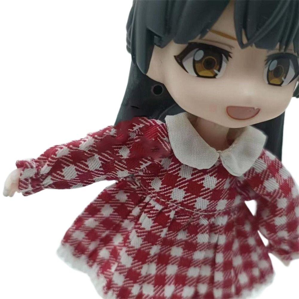 Lotus Leaf Sleeve Doll Clothes Casual Wear Obitsu11 Dresses Dolls Accessories OB11 Skirt 1/12 Bjd
