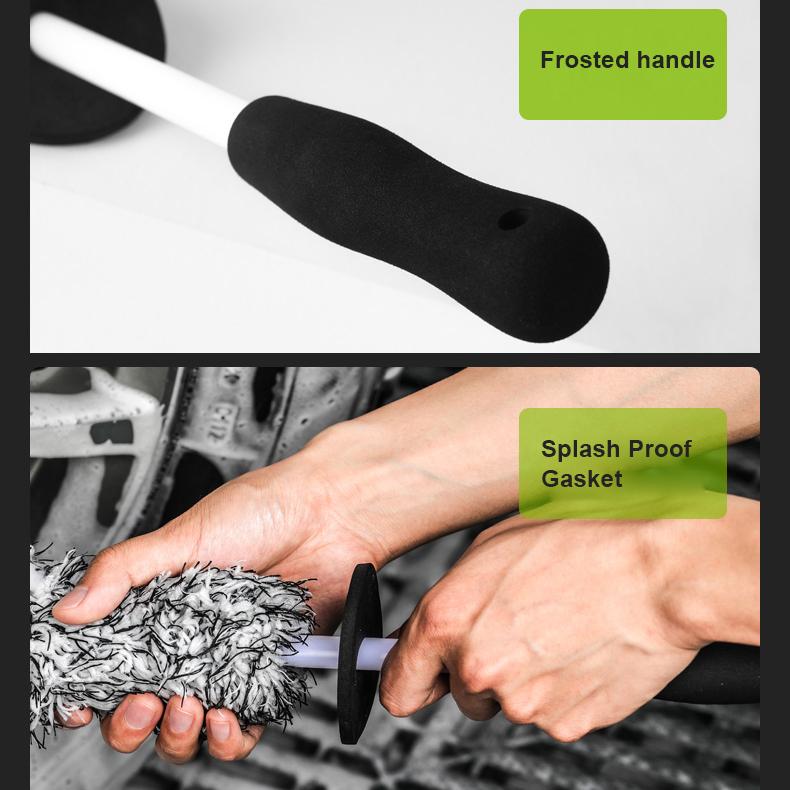 SEAMETAL Car Wash Microfiber Wheels Brush Non-Slip Ultra Soft Car Cleaning Gloves Mitt Car Wheel Spokes Brushes Car Accessories Hoses Windshield