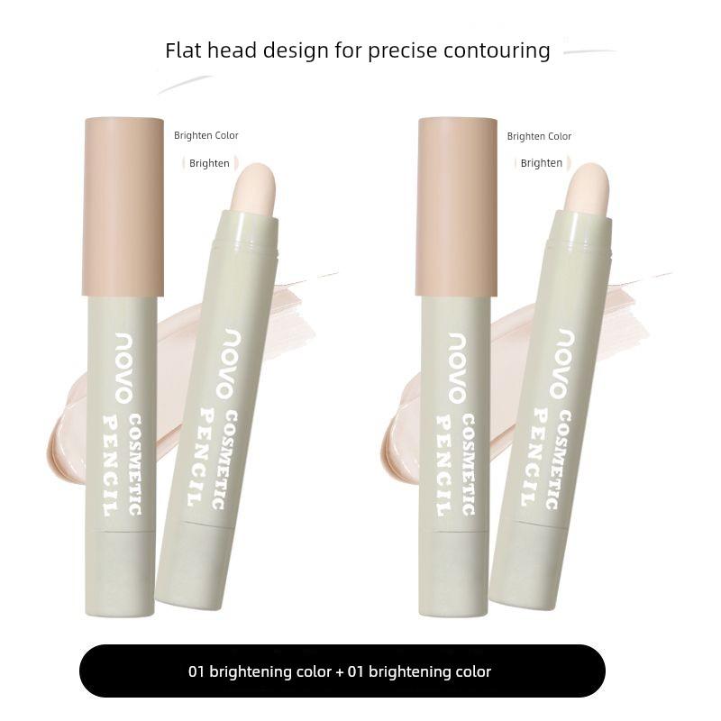 Novo Highlighter Contour Stick Matte Brightening Face Crouching Silkworm Facial Stereo Nose Shadow Shading Powder Newbie Beginner