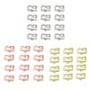 30Pcs Book Paper Clip Small Metal Paper Clamp File Organiser Clip Metal Book Marker Clips for Binding File Document