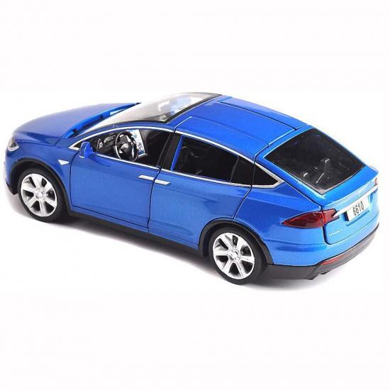 Литая игрушечная машинка Model X, 1 шт.:32-масштабная игрушечная машина с откидным механизмом, модель X90 из сплава Tesla, открывание двери автомобиля из сплава с подсветкой и музыкой, детские игрушки
