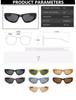 Vintage Y2K Punk Cat Eye Women Sunglasses Brand Designer Fashion Retro Outdoor Sports Shades UV400 Men Driving Sun Glasses