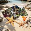 Custom Name Personalized Gizmo Print Beach Towel, for Trip Camping Beach Party Home Decor, Birthday Gift for Family & Friends