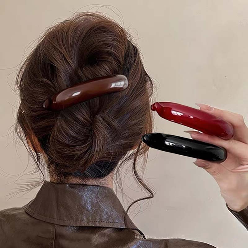 Желейный цвет Зажим-банан Заколка для волос Застежка для хвостика Держатели для хвостика Заколки Заколки для волос Женские Девичьи Заколки Аксессуары для волос