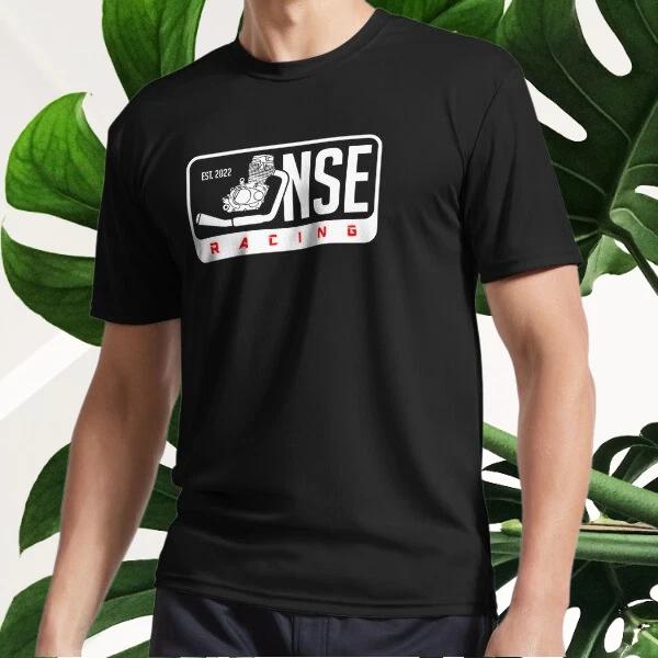 New NSE Racing Logo White Active T-Shirt Logo T-Shirt Funny Size S to 5XL