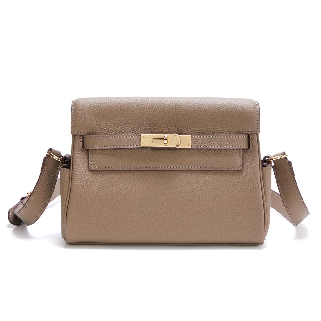 2025 New Togo Top Layer Cowhide Bag Stylish And Atmospheric Genuine Leather Mailman Bag Large Capacity Single Shoulder Diagonal Cross Bag