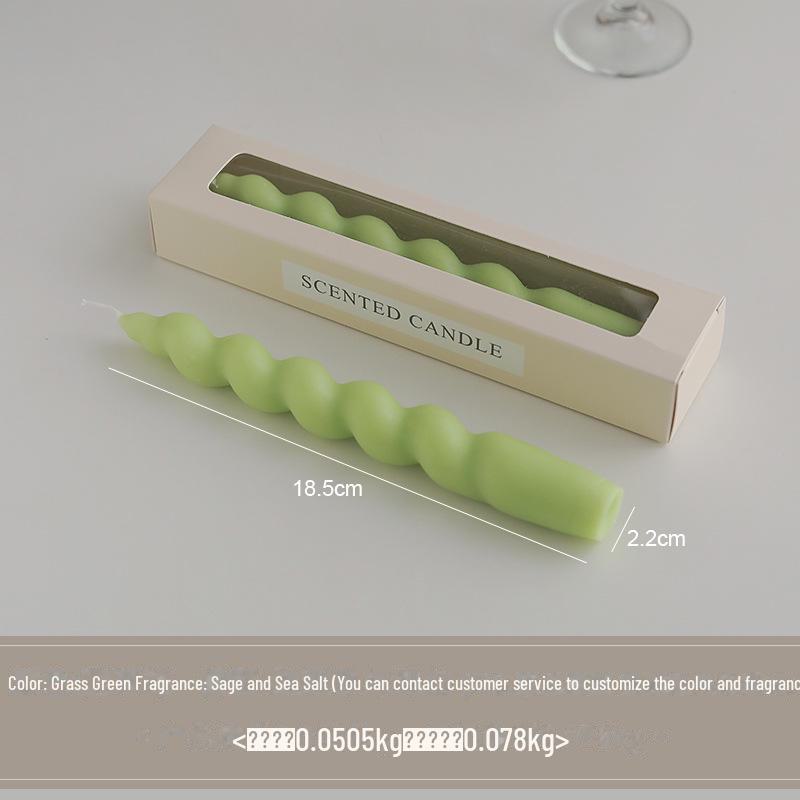 Spiral Rod Aromatherapy Candle - Stylish Home Decor & Birthday Gift