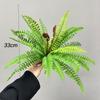Ветка Листья Искусственные Листья Папоротника DIY Ландшафтный Дизайн Настенные Аксессуары Персидская Трава Растение Искусственное Зеленое Растение Свадебный Декор