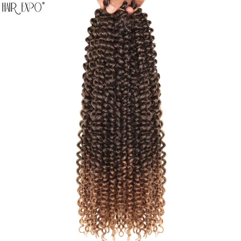 22"Passion Twist Crochet Hair Synthetic Braiding Hair Pre-Looped Water Hair Extensions Ombre Pre-Twisted Braids Hair Expo City