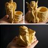 High Temperature Resistant Silicone Mould for Succulent Planter Angel Figure Flower Pots Mold Office Desk Ornament Mold