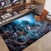 Custom Name Crystal Velvet Rug,Solo Leveling Comfortable Anti Slip Floor Mat For Room Decoration