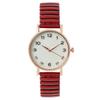 Simple Digital White Face Ladies Quartz Watch Casual Stainless Steel Stretch Strap Fashion Women Dress Clock Watches