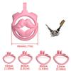 Breathable Faux Lip Chastity Cage For Men ABS Flat Comfortable Design Removable Lock Anti Masturbation Device Invisible Wear