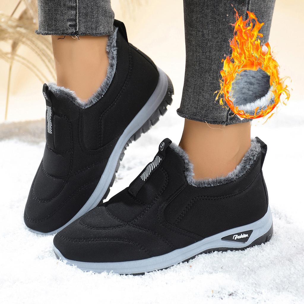 Women's Winter Boots Plush Lined Thick Sole Warm Comfortable Shoes