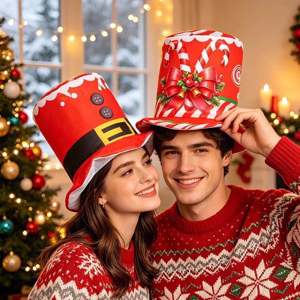 Funny Christmas Bucket Hats Soft Xmas Photo Hat Cute Holiday Hat Holiday Party