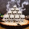 10Pcs Halloween Skeleton Decor Mini Skulls for Party Realistic Skull Props Thrilling Table Decoration