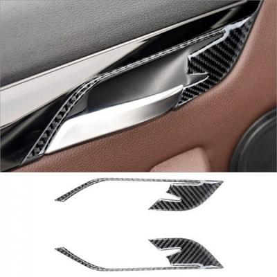 2 шт. Накладка на ручку задней двери салона из углеродного волокна для BMW X1 F48 2016-18