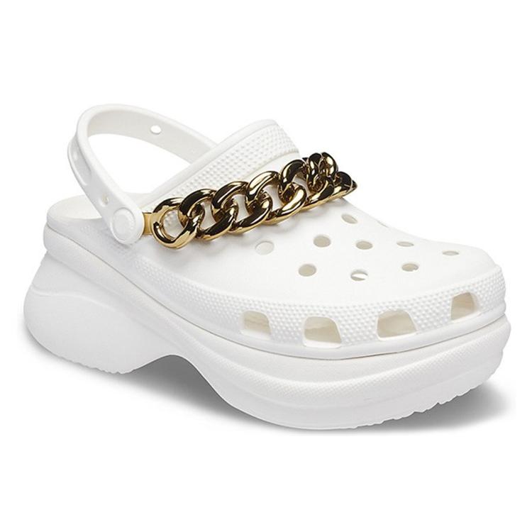 Crocs Ретро Сандалии на Цепочке Белое Золото 'White Gold' Женские 206662-19B