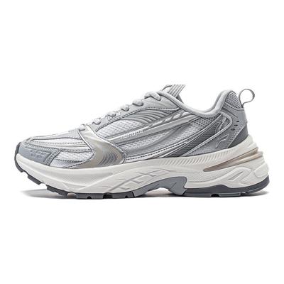 Li Ning Aurora 2K V2 Амортизация Скользкие Устойчивые к истиранию Поддержка Низкие Повседневная Обувь Женская Серебристо-белый AGCU026-1
