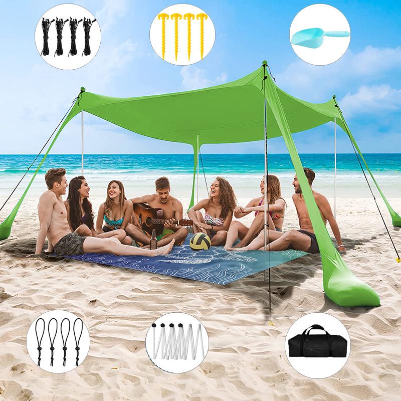 Portable Outdoor Beach Tent Lycra Shade Canopy