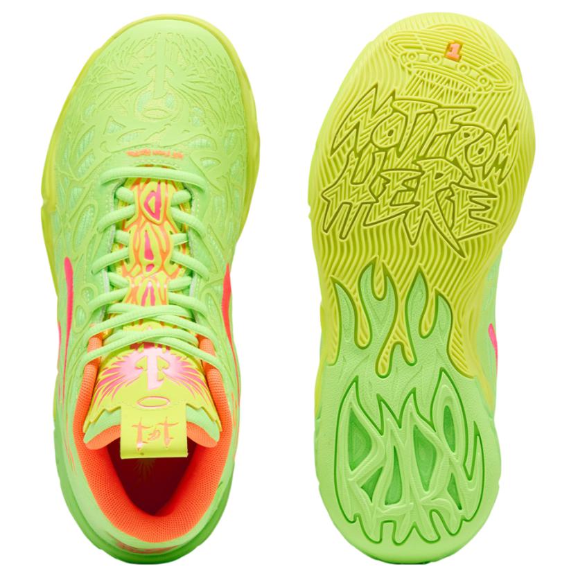 Puma Кроссовки мужские MB.04 Gem зеленые, желто-зеленые, блики 311421-01