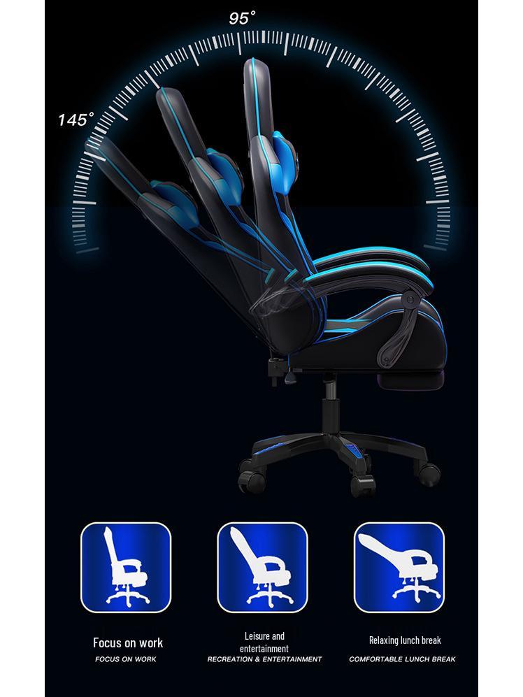 Эргономичное откидывающееся игровое и офисное кресло для дома или интернет-кафе