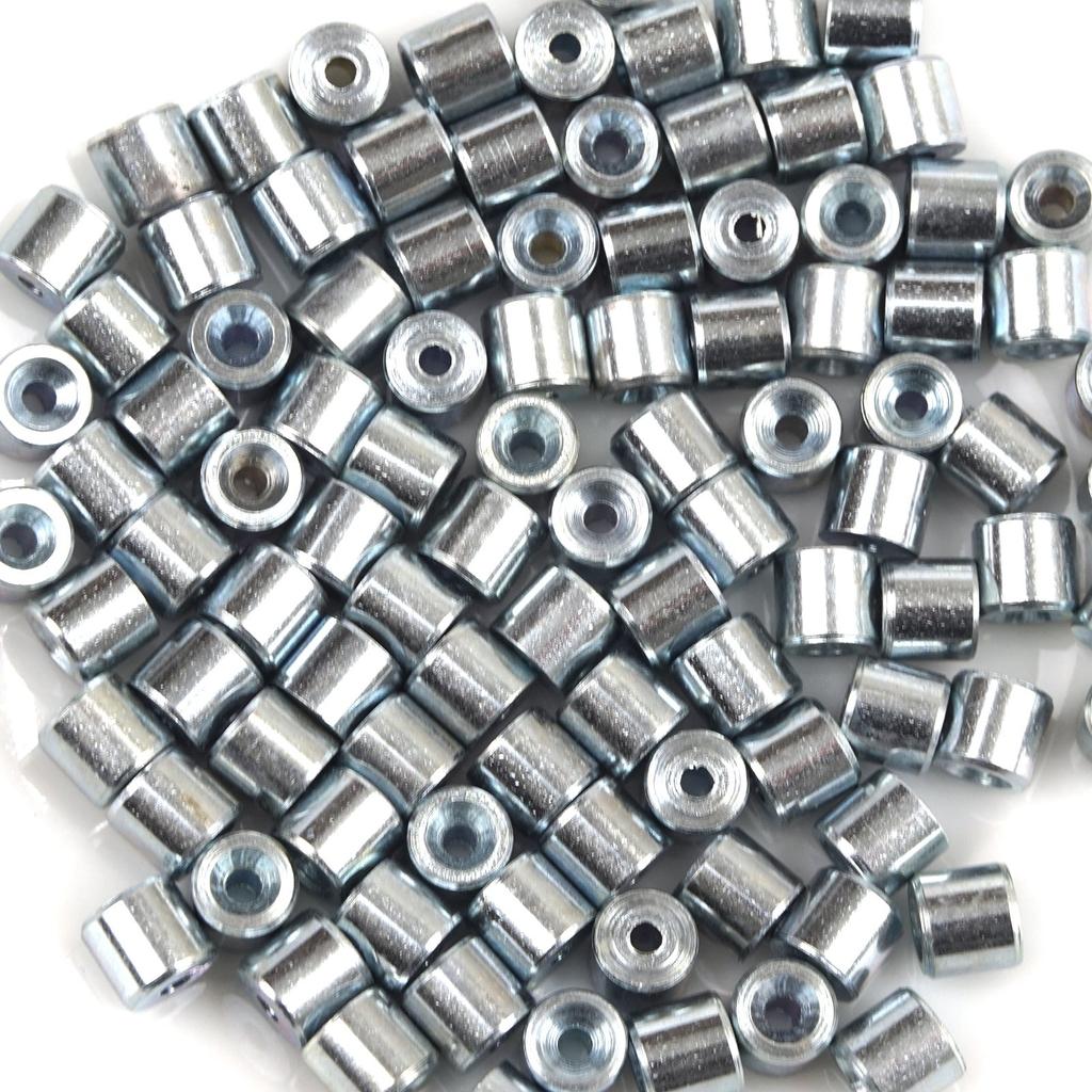 BCR002 100 PCS Car Window Regulator Winder Repair Steel Cable Wire Rope End Fitting Pin Stop Sleeve Crimp Rivet 5x4.5/1.6 Mm