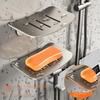 Metal Soap Dish Durable Wall Mounted Drainable Soap Box Storage Rack Bathroom Kitchen Sink Organizer Soap Holder Shower