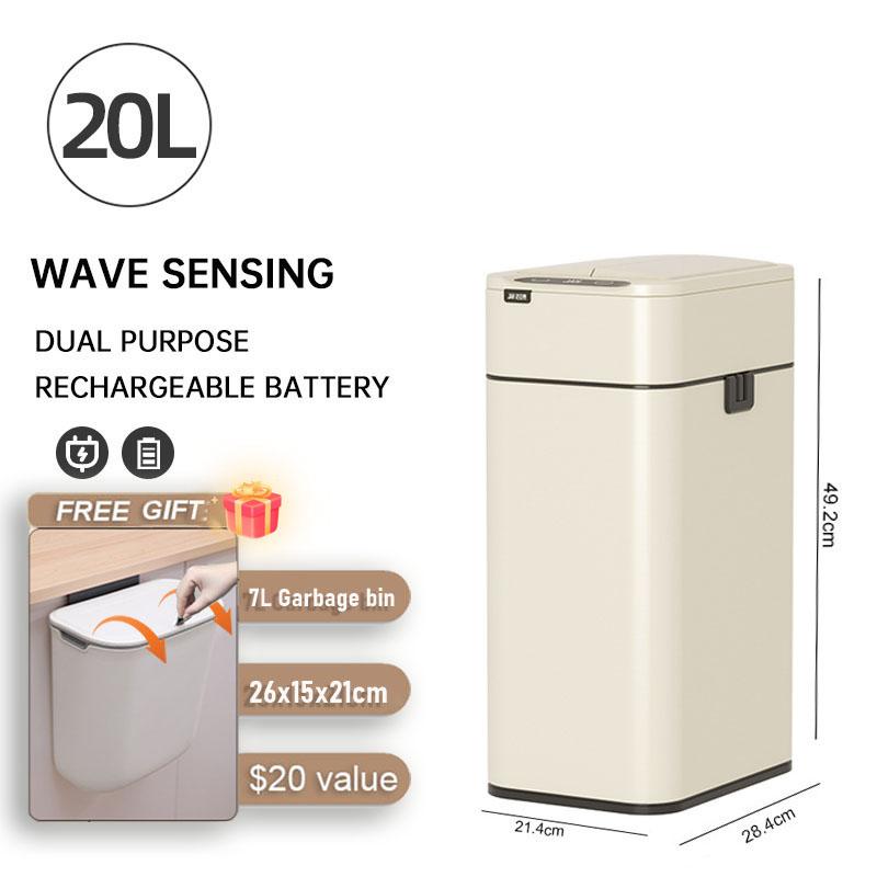 Умный мусорный бак из нержавеющей стали, автоматический датчик, кухонное мусорное ведро, большая емкость, корзины для пищевых отходов, корзина для мусора в ванной комнате