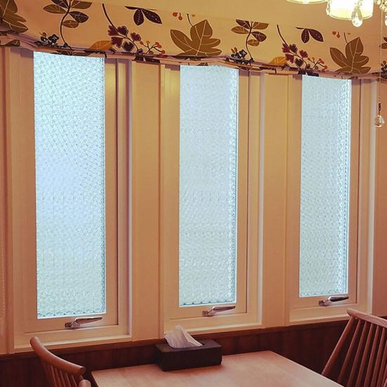 Матовая оконная пленка 3D горный хрусталь Радуга Защита конфиденциальности УФ-защита от солнца Статическое стеклянное покрытие цепляется за домашнюю дверь ванной комнаты Декоративная пленка