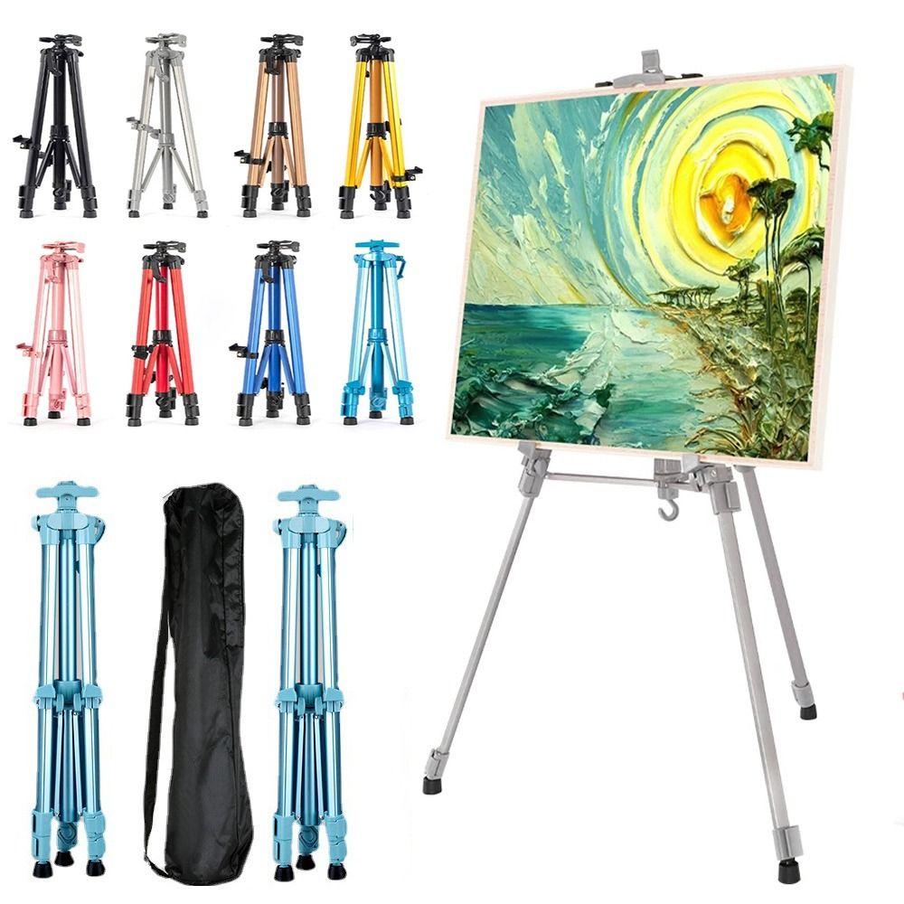Adjustable Colored Aluminium Easel Painting & Sketch Painting Easel Shelf  Artist