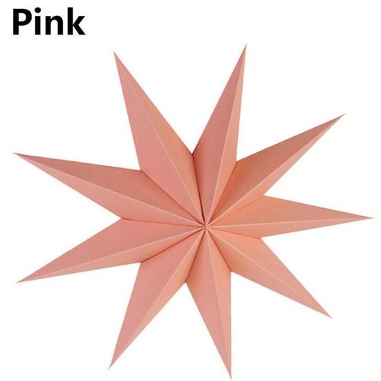 Девять углов бумажный абажур со звездой, подвесной бар, домашний орнамент, декор для рождественской вечеринки