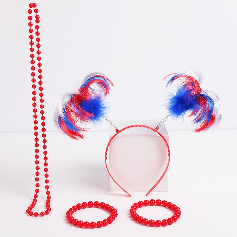 Праздничный головной убор 1980-х годов с перьевыми париками и украшениями для сезонных торжеств