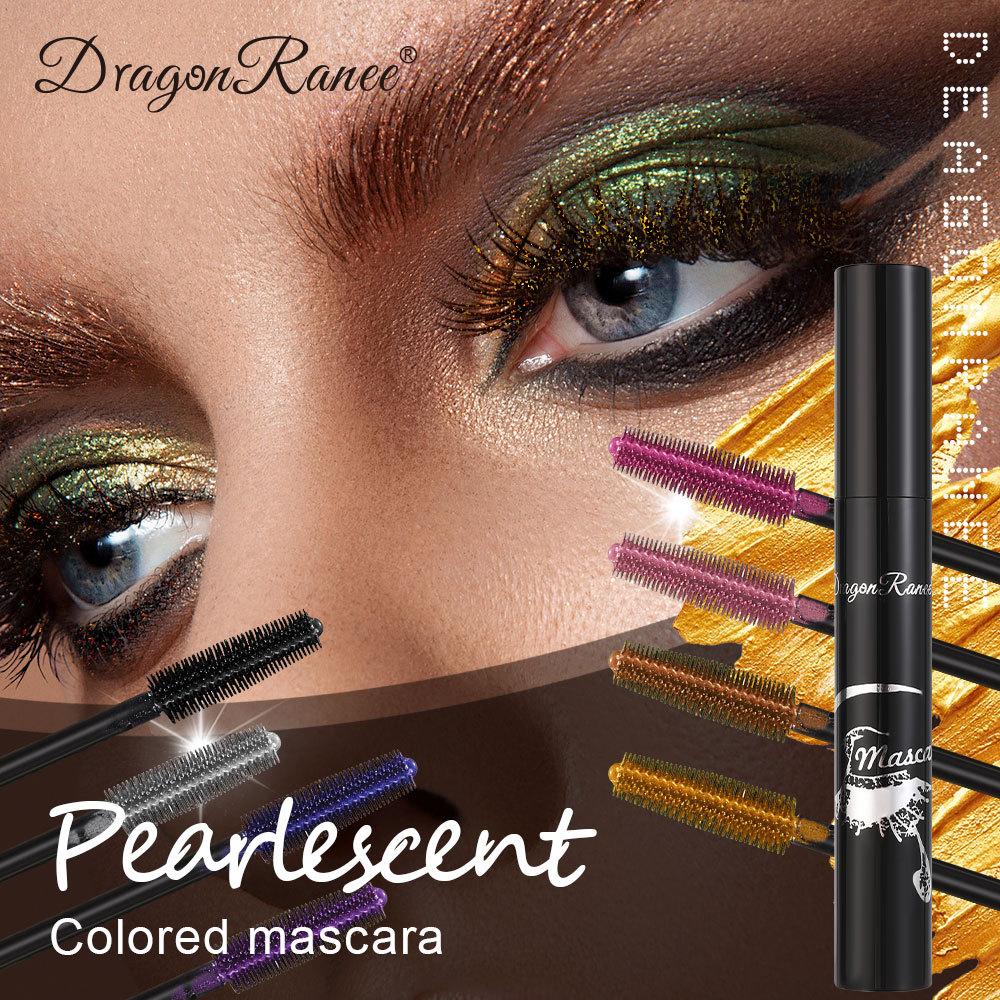 Professional Makeup Color Mascara Waterproof Quick Dry Eyelashes Curling Lengthening Makeup Eyelashes Blue Purple Mascara TSLM1