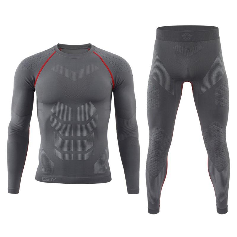 Mens Thermal Base Layer Set Cycling Skiing Running Winter Outdoor Sports
