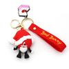 Silicone Soft Rubber 3D Rabbit Bad Bunny Keychain Heart Pendant Jewelry Fashion Halloween Pumpkin Christmas Key Pendant Gifts
