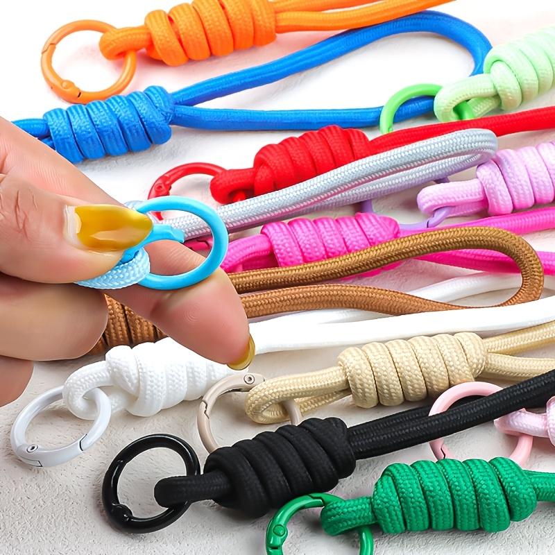 20pcs/10pcs Random Colorful Braided Lanyard, Woven Anti-Lost Wrist Strap for Phone Keys, Cute Leash for Plush Toy Boarding Pass