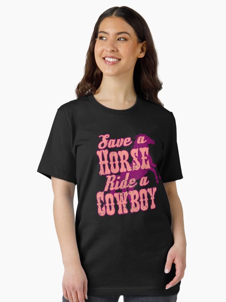 Willie Nelson Save A Horse Ride A Cowboy Pink Essential T-Shirt