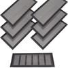 1/2 шт. 4 x 10'' Напольные вентиляционные решетки Прямоугольные Утолщенные вентиляционные крышки Сетчатые Легко установить Противопылевые Магнитные вентиляционные крышки