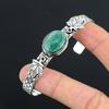 Natural Malachite Gemstone Bangle Adjustable 925 Sterling Silver Indian Jewelry