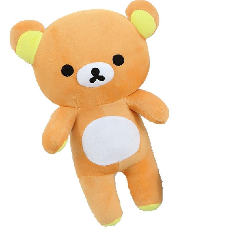 20/35 см Кавайная плюшевая игрушка коричневый медведь Мультяшный милый длинный плюшевый медведь Подушка для сна Подарок на день рождения для девушки