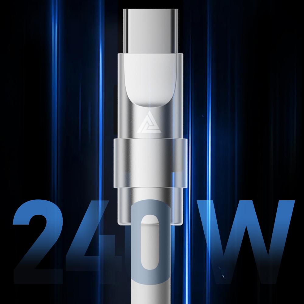 QKZ Кабель Type C 240 Вт Super Fast Charging PD 240 Вт Flash Charging QKZ TC999 USBC Кабель
